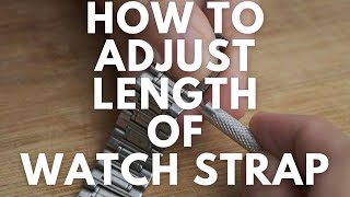 How to change length of strap of wrist watch  Adjust metal wrist watch band [upl. by Eineg]