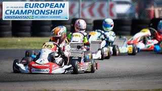 WarmUp Super Heat B  FIA KARTING EUROPEAN CHAMPIONSHIP R4 Kristianstad Sweden [upl. by Eneri]