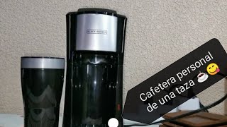 cafetera personal de una taza ☕😋 café súper caliente incluye vaso hermético [upl. by Yllim]