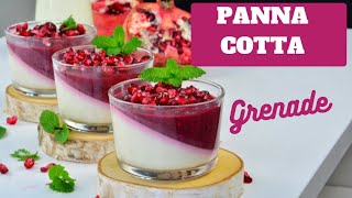 PANNA COTTA ONCTUEUSE à la grenade [upl. by Dewitt879]