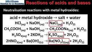 R317  R324 Reactions of acids and bases [upl. by Loreen331]