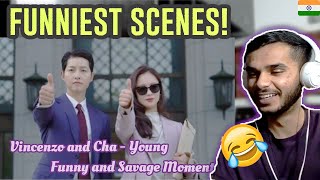 WOW Vincenzo Funny and Savage 😎😎 Moments In Hindi \ Vincenzo Drama \ Indian Reaction [upl. by Ivett]