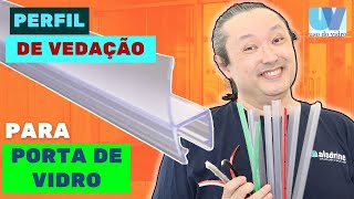 Como vedar fresta em porta de vidro fácil rápido e barato [upl. by Solange920]