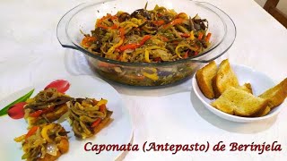 CAPONATA ANTEPASTO DE BERINJELA RECEITA SEM FORNO NÃO FAÇA ANTES DE VER ESSE VÍDEO [upl. by Ayekin363]