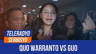 Gatchalian urges SolGen to file quo warranto case vs Guo  Anong Ganap 29 June 2024 [upl. by Nami477]