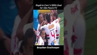 Rogério Cerni scores his 100th goal as goalkeeper in brazil [upl. by Oliy]