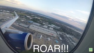 ✈ MASSIVE ENGINE ROAR AFTER TAKEOFF  British Airways A320 Takeoff from London Heathrow LHR 4K ✈ [upl. by Belicia]