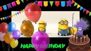 Minions happy birthday song english Happy Birthday to you [upl. by Mossolb662]