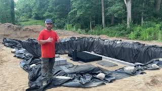 Formal Koi Pond Construction with Wetland Filter  Day 3 Construction [upl. by Dewie403]