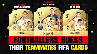 Footballers GUESS Their FIFA 22 RATINGSCARDS 😂🔥 [upl. by Hamid]