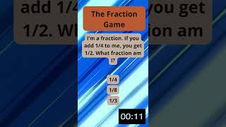 The Fraction Game Math Riddles  Let’s play with fractions  MatematicaBasica [upl. by Ycart315]