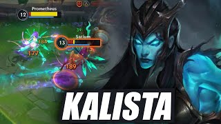 Wild Rift Kalista Gameplay New Champion Build amp Runes [upl. by Gniy]