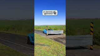 Lambo Versus Foil Tape automobile beamng mrbeast shorts [upl. by Noman]