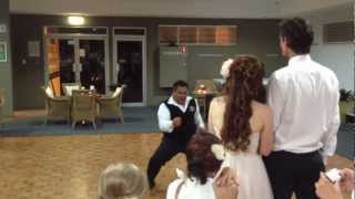 WEDDING DANCE STOPPED BY HAKA AWESOME [upl. by Tine]