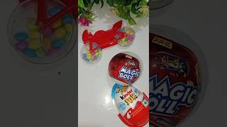 Magic Candy Ball Candy Bike amp Kinder Joy Box shorts gems candy [upl. by Dur224]