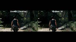 Steam Deck  SteamOS Vs Windows 10  Shadow of the Tomb Raider  1080p [upl. by Dorcy]