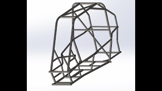 How to build BAJA Rollcage in solidworks Rear Roll Hoop part1 [upl. by Iem]