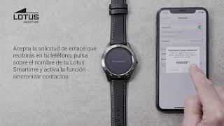 Lotus Smartwatch  Cómo conectarlo con BT [upl. by Ahsiakal]