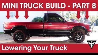 How To Lower Your Mini Truck Suspension  Mazda BSeries  Ford Courier [upl. by Emmey]