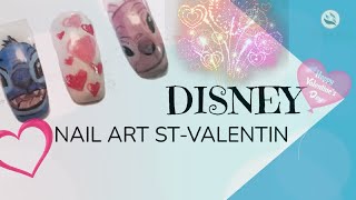 Nail art de disney Stitch 💙 [upl. by Refeinnej497]