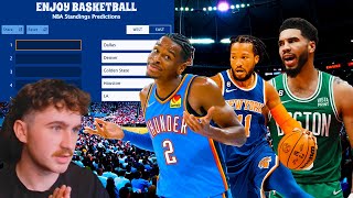 ALTERING MY NBA STANDING PREDICTIONS [upl. by Eednar908]