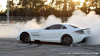 Worlds fastest RENNtech SLR McLaren destroying its tires [upl. by Yttocs]