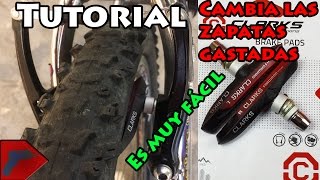 CAMBIAR ZAPATAS de FRENO BICICLETA  Tutorial [upl. by Borchers]