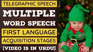 Telegraphic Speech  Multiple Word Speech  First Language Acquisition Stages [upl. by Keeton]