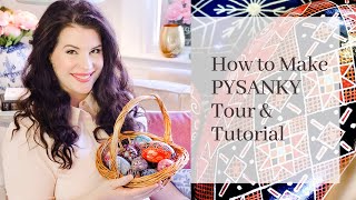 Pysanky 101  How to Make Ukrainian Easter Eggs Tutorial for Beginners  Tour of My Pysanky [upl. by Nosyt310]