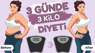 3 GÜNDE 3 KİLO DİYETİ [upl. by Linsk]