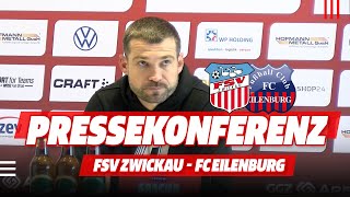 FSV TV  Pressekonferenz  FSV Zwickau  FC Eilenburg 32 21 [upl. by Dunton]