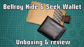 Best wallet under 100  Bellroy Hide amp Seek Wallet  Unboxing amp review [upl. by Nerte]