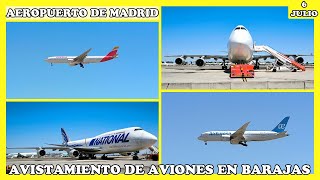 ✈️ AVISTAMIENTO DE AVIONES EN EL AEROPUERTO DE MADRID BARAJAS  PLANE SPOTTING EN ESPAÑA ✈️ [upl. by Roxy]