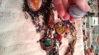 Polishing wire wrap jewelry with a dremel [upl. by Pros]