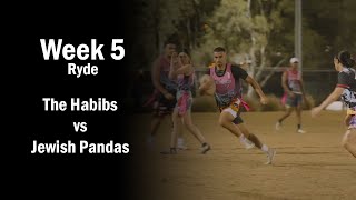 Jewish Pandas vs The Habibs  Ryde Monday Oztag MIXED Div 3  Week 5 [upl. by Nara]