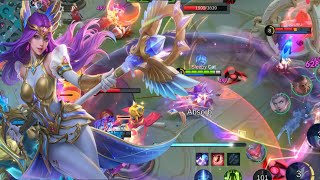 UNKILLABLE ODETTE SHOWING NO MERCY TO THE ENEMY  MOBILE LEGENDS [upl. by Atiniv]