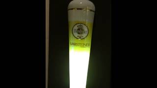 How to drink and fill a Warsteiner beer expressed in 1 light [upl. by Shanon]