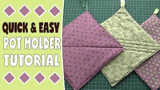 Quick amp Easy Pot Holder Tutorial [upl. by Dahsraf]