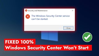 Fix windows security center service cant be started  windows 10  hindi [upl. by Negaet280]