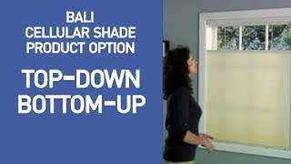 Bali Top Down Bottom Up Cellular Shades Demo [upl. by Mariam599]