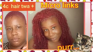 HOW TO Microlinks on short hairPART 1 🤩 thetanzytechnique CREATOR TANZYTHETROPHY [upl. by Lohner]