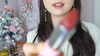 ASMR Doing Your Holiday Makeup 🎄🎁 Makeup Artist [upl. by Sileray]