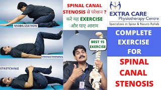 SPINAL CANAL STENOSIS EXERCISE amp STRETCHES  Avoid Surgery by BEST PHYSIOTHERAPY TREATMENT [upl. by Zavras957]