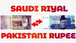 Saudi Riyal To Pakistani Rupee Exchange Rate Today  SAR To PKR  Riyal To Rupee [upl. by Mccomb237]