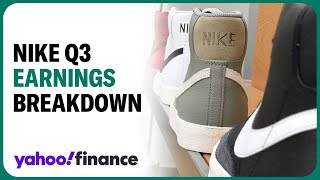 Nike stock jumps on earnings Lululemon falls on outlook [upl. by Aronek]