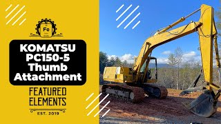 Komatsu PC1505 Excavator Thumb Attachment How to choose the right attachment for your machine [upl. by Adiaros]