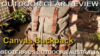 A new Waxed Canvas Backpack to replace Sonyas old canvas pack [upl. by Cuda]