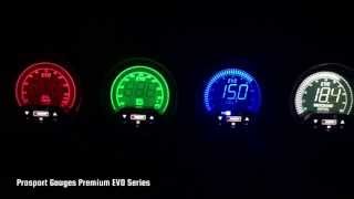 Prosport Gauges Premium EVO Series Demo [upl. by Maidie]