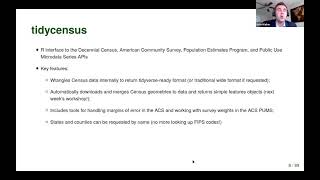 Accessing and Analyzing US Census Data in R  Hour 1  Getting Started with tidycensus [upl. by Cavan]