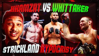 Is Robert Whittaker a BAD Matchup for Khamzat Chimaev Sean Strickland is ANGRY at UFC Izzy vs DDP [upl. by Enaek]